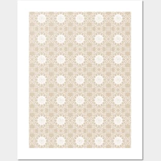 Doily - beige Posters and Art